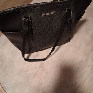 Michael Kors Black and Gray Tote Bag